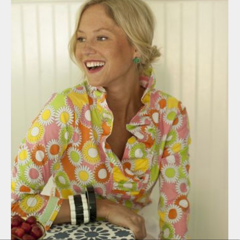 (SIZE S) Devon Baer Kenzie Ruffle Tunic